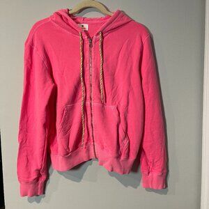 Sundry Pink Full-Zip Hoodie 100% Cotton - Medium or Large - NWT